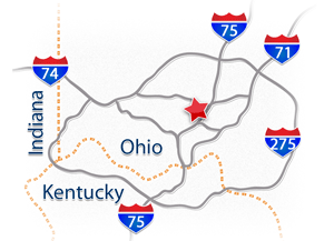 Cincinnati Highway Map